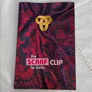 Gold Scarf Clip 80’s new